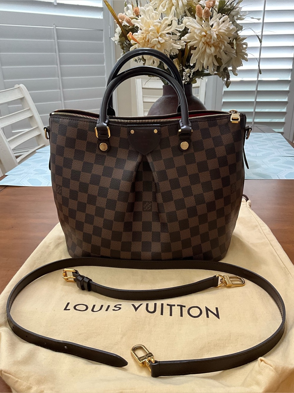 Preloved Louis Vuitton Siena PM Damier Ebene
